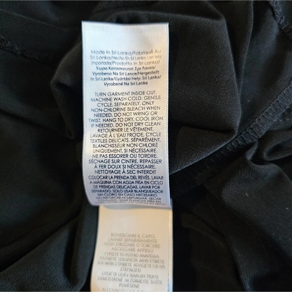 Chaps women's black dress with built in cape size medium - Picture 12 of 13